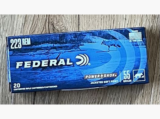 223rem Federal Power Shok 55grain