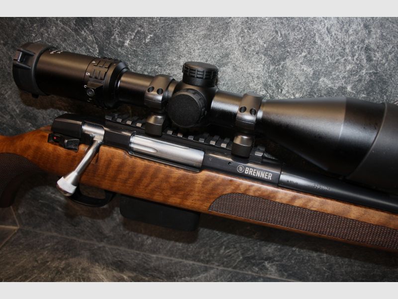 Neuwertig Rep Büchse Brenner BR20 Kal 308 mit ZF Falke 3-12x56 #TD218-20K