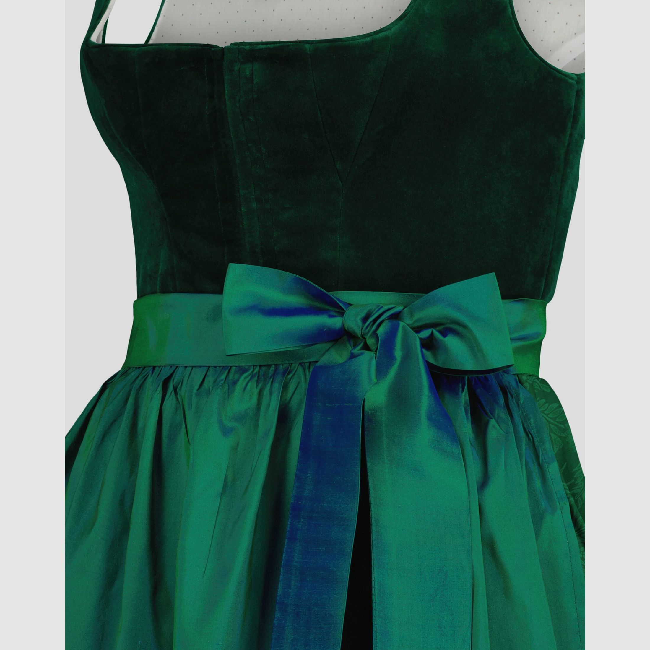 LODENFREY Munich 1842 Velvet Dirndl in Green, image 2 of 2