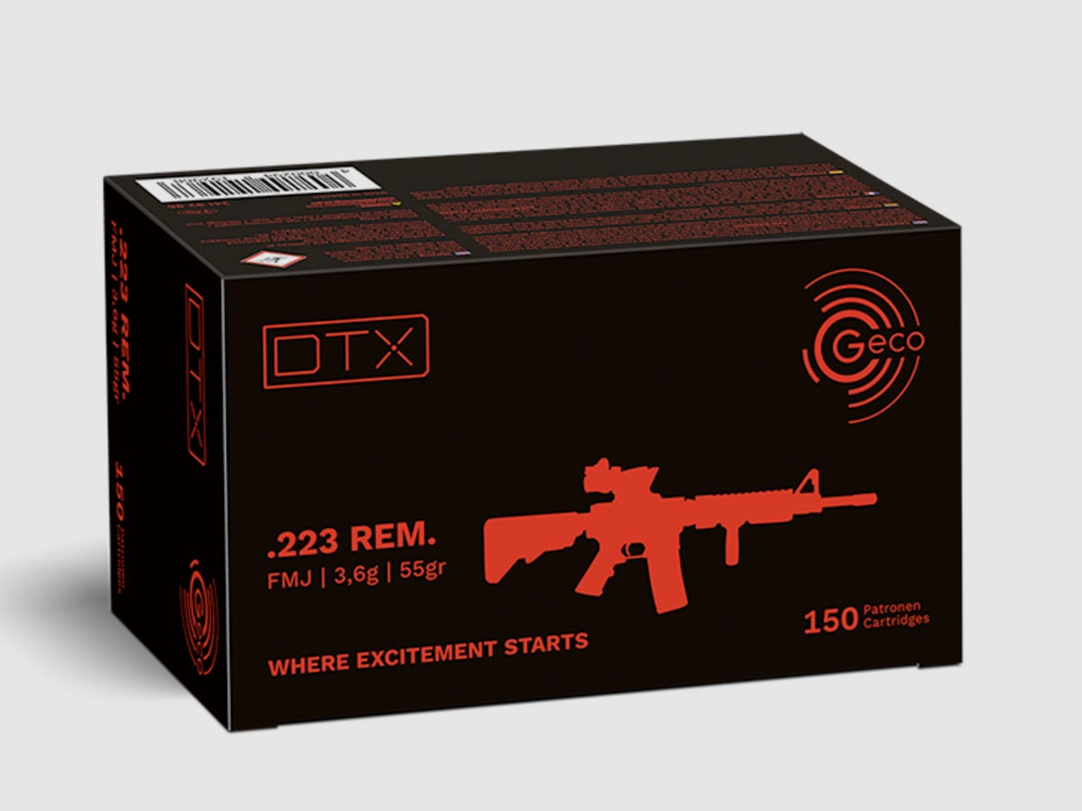 Geco .223 Rem. DTX 3,6g - 55gr 150er Pck