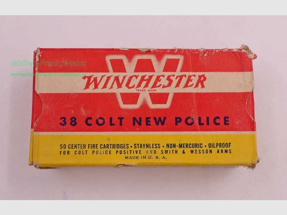 Winchester - USA Revolvermunition .38Colt New Police
