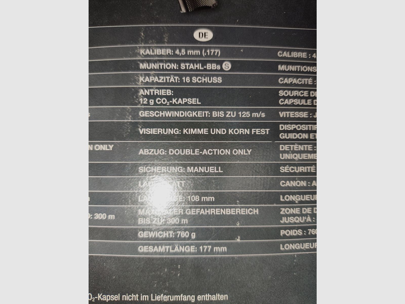 Colt Defender 4,5 mm BB Co2-Pistole