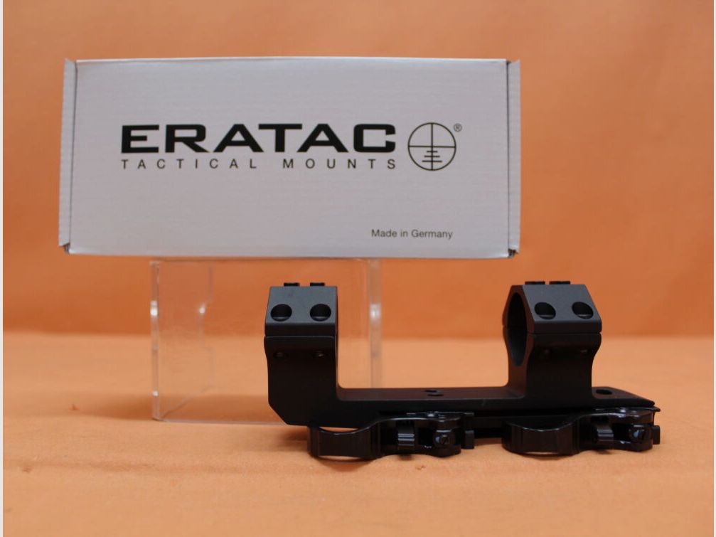 Recknagel Era-Tac QD Block Mount 30mm (T4023-0022) 2" allungato, alluminio nero, altezza=22mm per profilo Picatinny