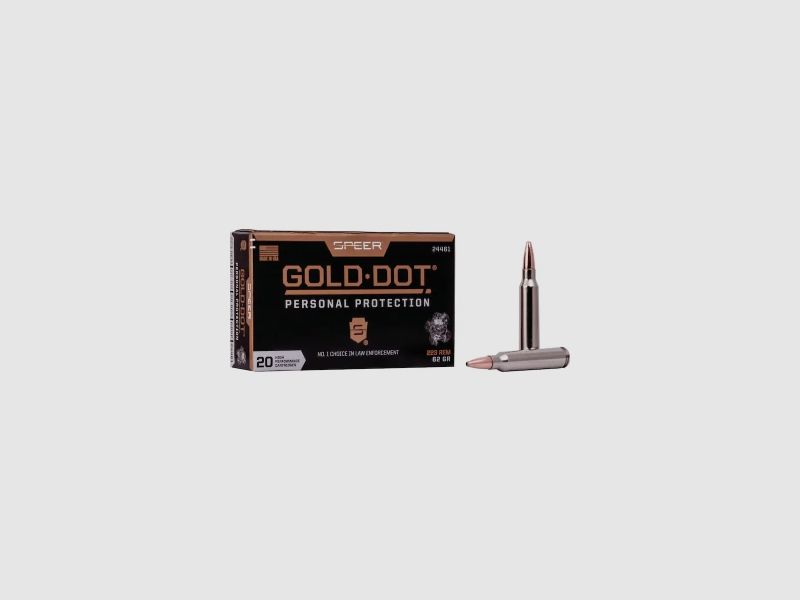 Speer Gold Dot Protezione Personale .223 Rem. 62GR GDSP 20 cartucce