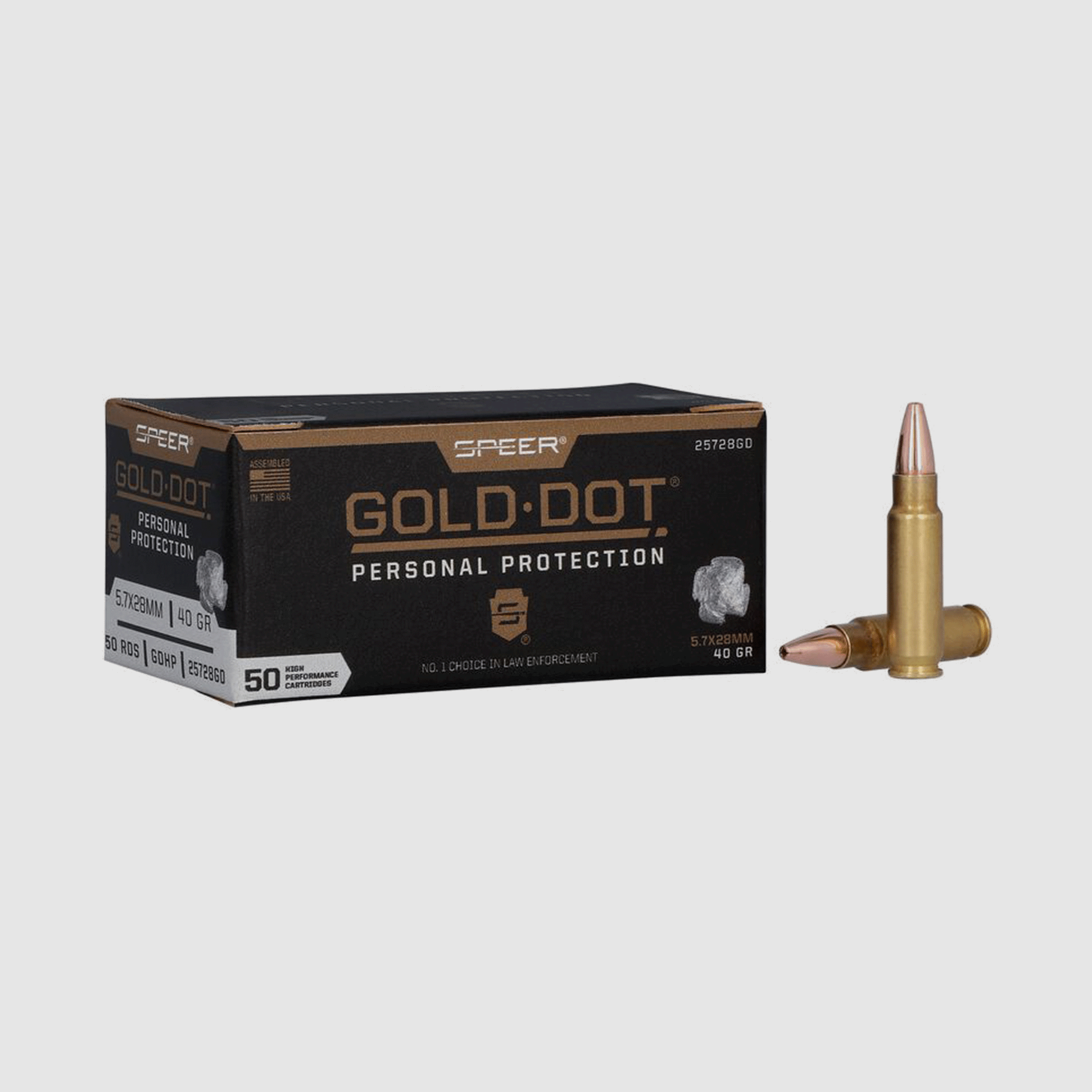 SPEER – GOLD DOT | PERSONENSCHUTZ | 5.7x28MM | GDHP | 40GR | 50 RDS