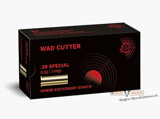 GECO .38 Special WC Wad Cutter 9,6g/146gr 50 Schuß