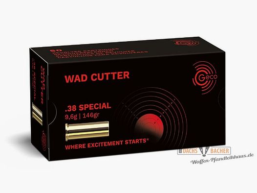 GECO .38 Special WC Wad Cutter 9,6g/146gr 50 Schuß