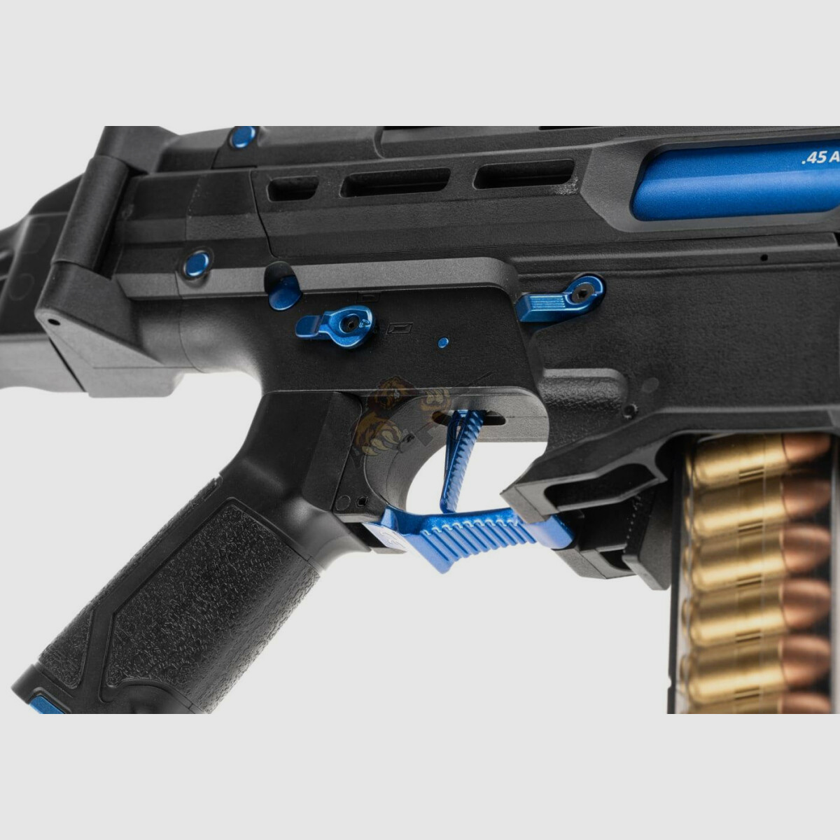 G&G PCC45 G2 mit ETU in Schwarz/Blau Airsoft Frei ab 18 - S-AEG -F-