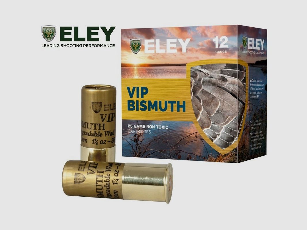 Eley VIP Wismut .12/70 36g #5 (2,8mm) 25 cartucce