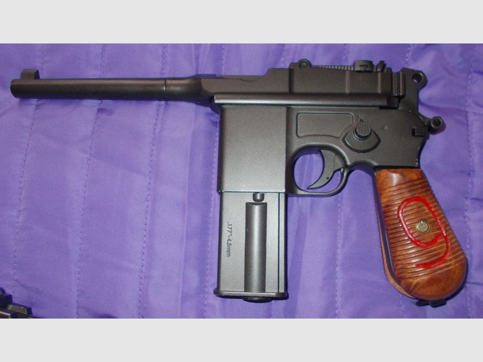 2x UmarexLegends C96 4.5mm BB CO2 Blowback with WOOD GRIPS