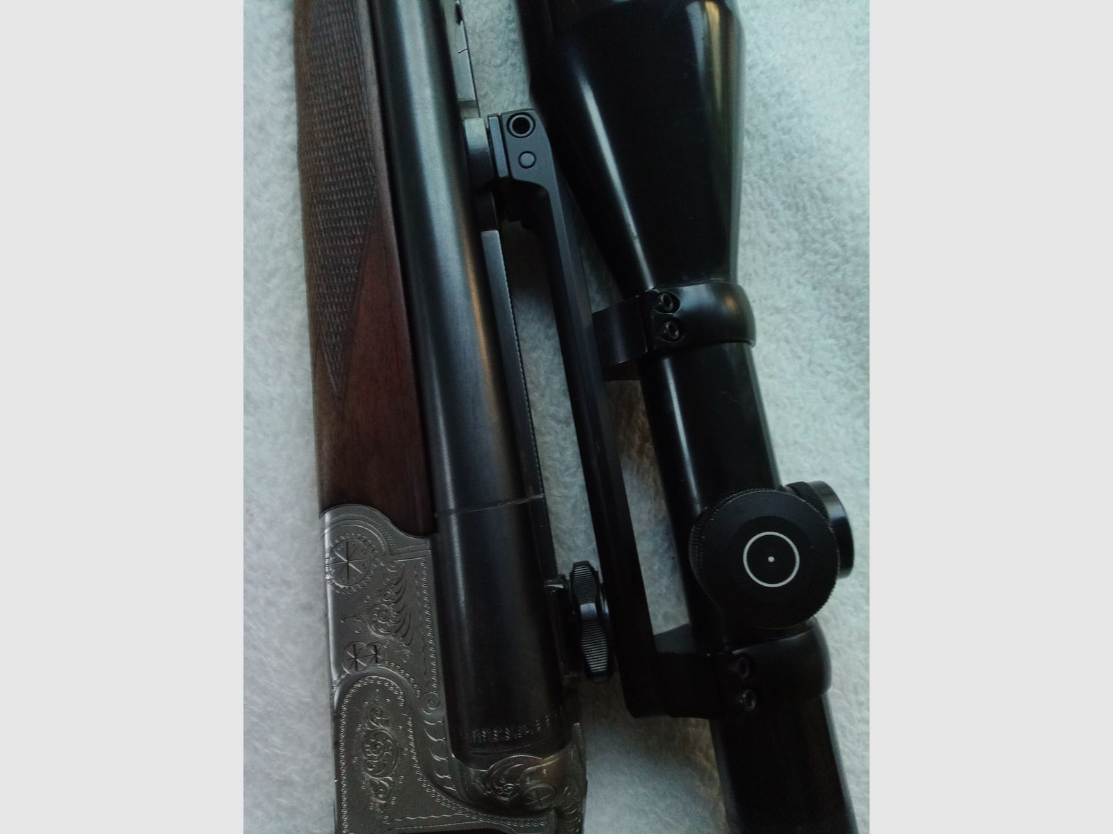 Krieghoff boring, 7x65R - 16/70 - .22 Hornet, Schmidt & Bender 2,5-10x56 Abs.4 LP