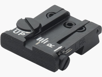 LPA TPU75CZ07 verstellbare Mikrometer-Kimme für CZ 75 (alte Ausf.) – Schwarzes Visierbild