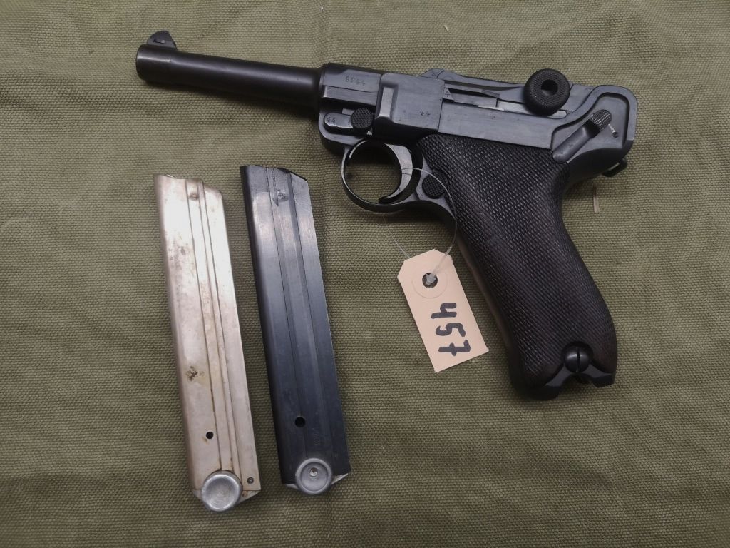Pistole Luger 08  DWM 1912 Nummerngleich Truppenstempel