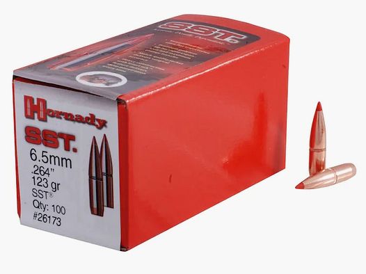 Bala Hornady 6,5mm/.264 SST 123GR 100 piezas
