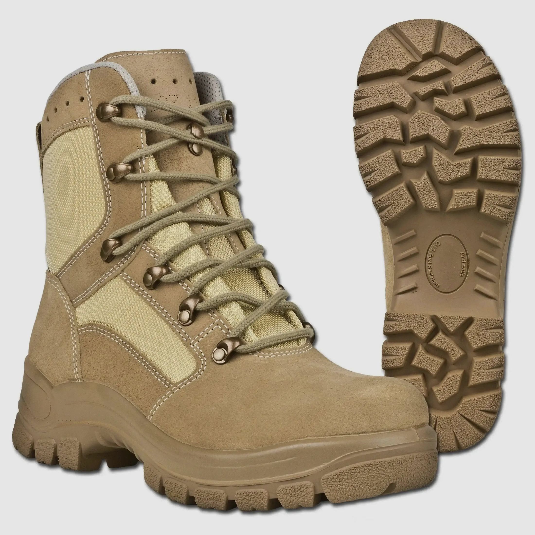 Bundeswehr Original Bundeswehr Original Bottes Tropicales P9 Désert Chaud/Sec Comme Neuf - 245