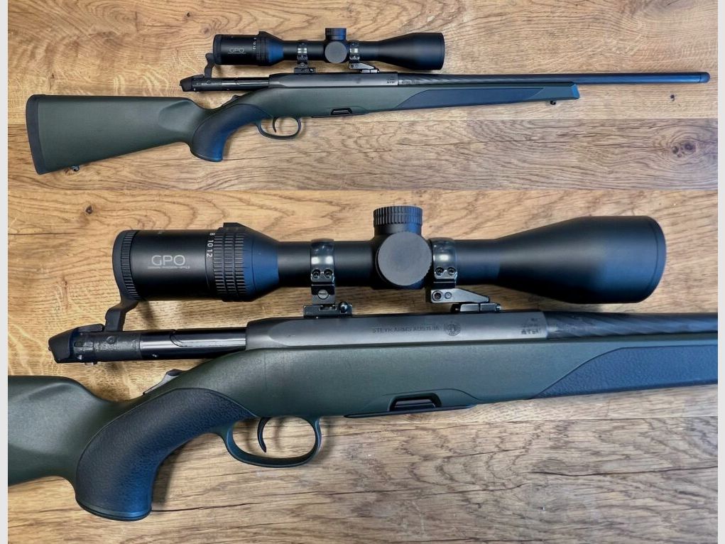 Steyr Mannlicher SM12 SX Links mit GPO Zielfernrohr