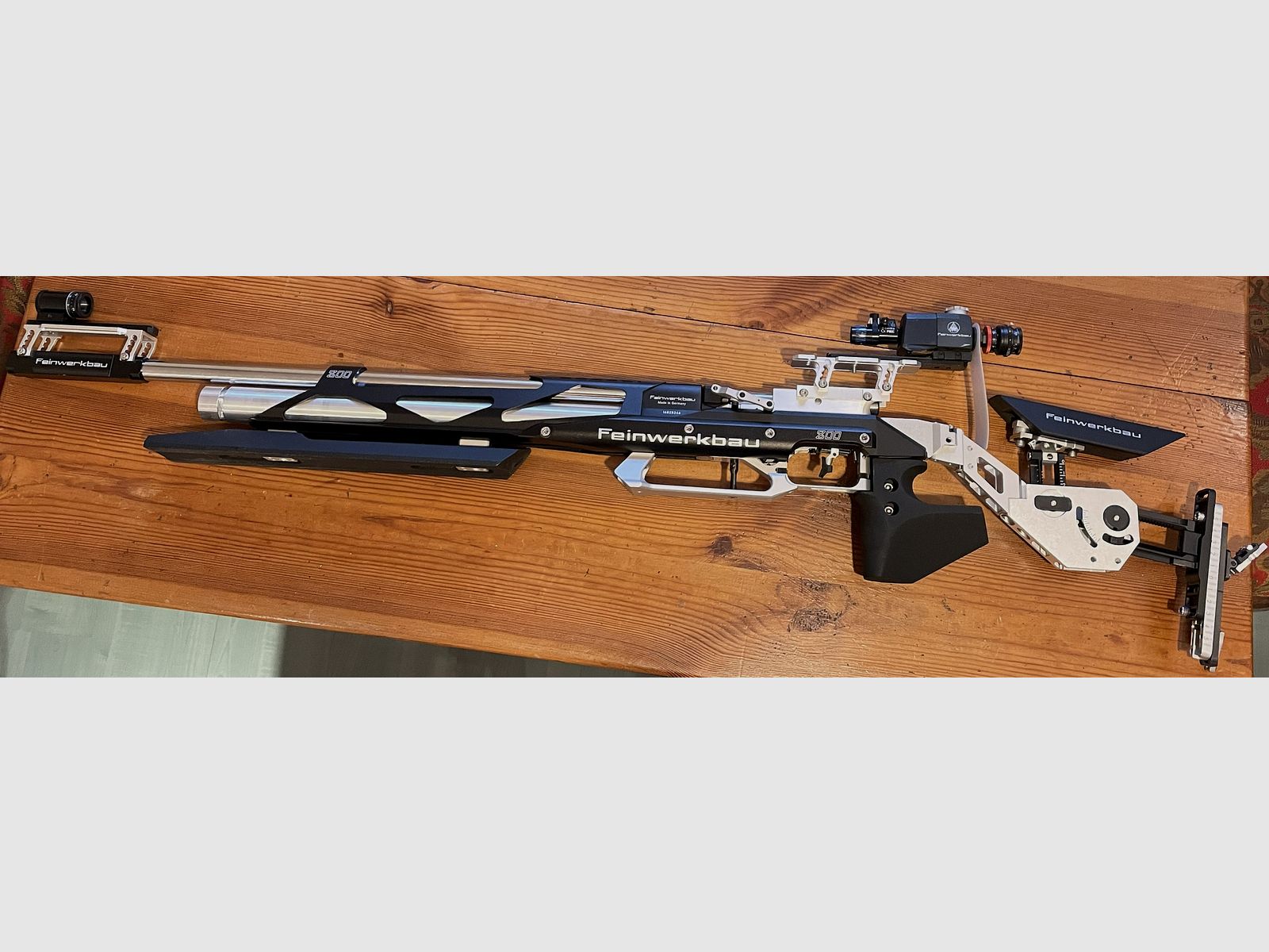 Luftgewehr Feinwerkbau LG800X Auflage Alu schwarz