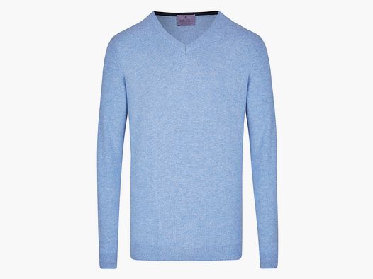 Pull en Cachemire Habsburg en Bleu Clair