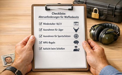 Checkliste: Altersanforderungen für Waffenbesitz