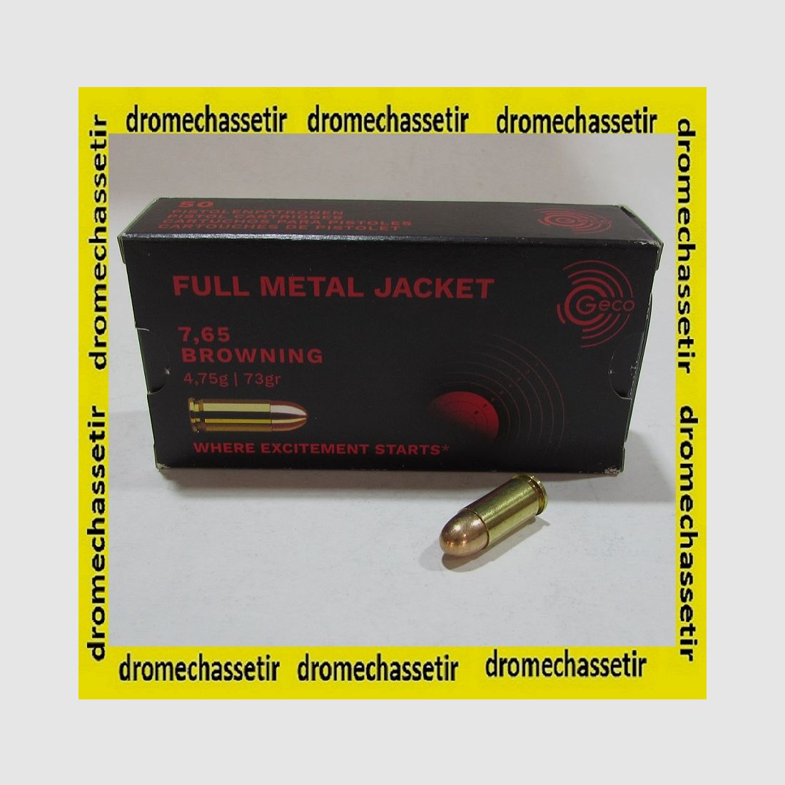 Doos van 50 patronen GECO 32 ACP 73 grains FMJ 2317970