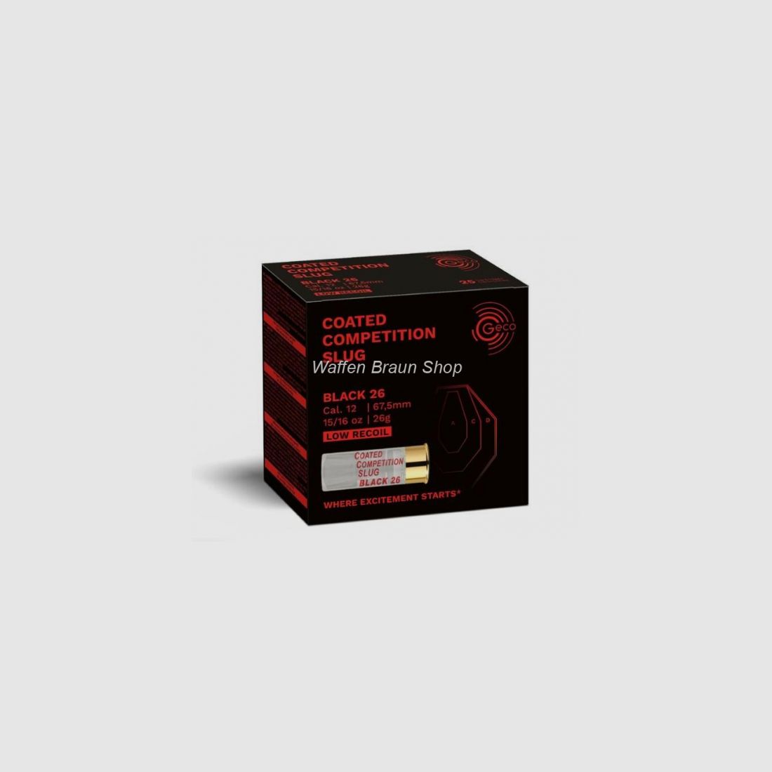 GECO COMP SLUG BLACK 26 12/67,5 26g 25ER