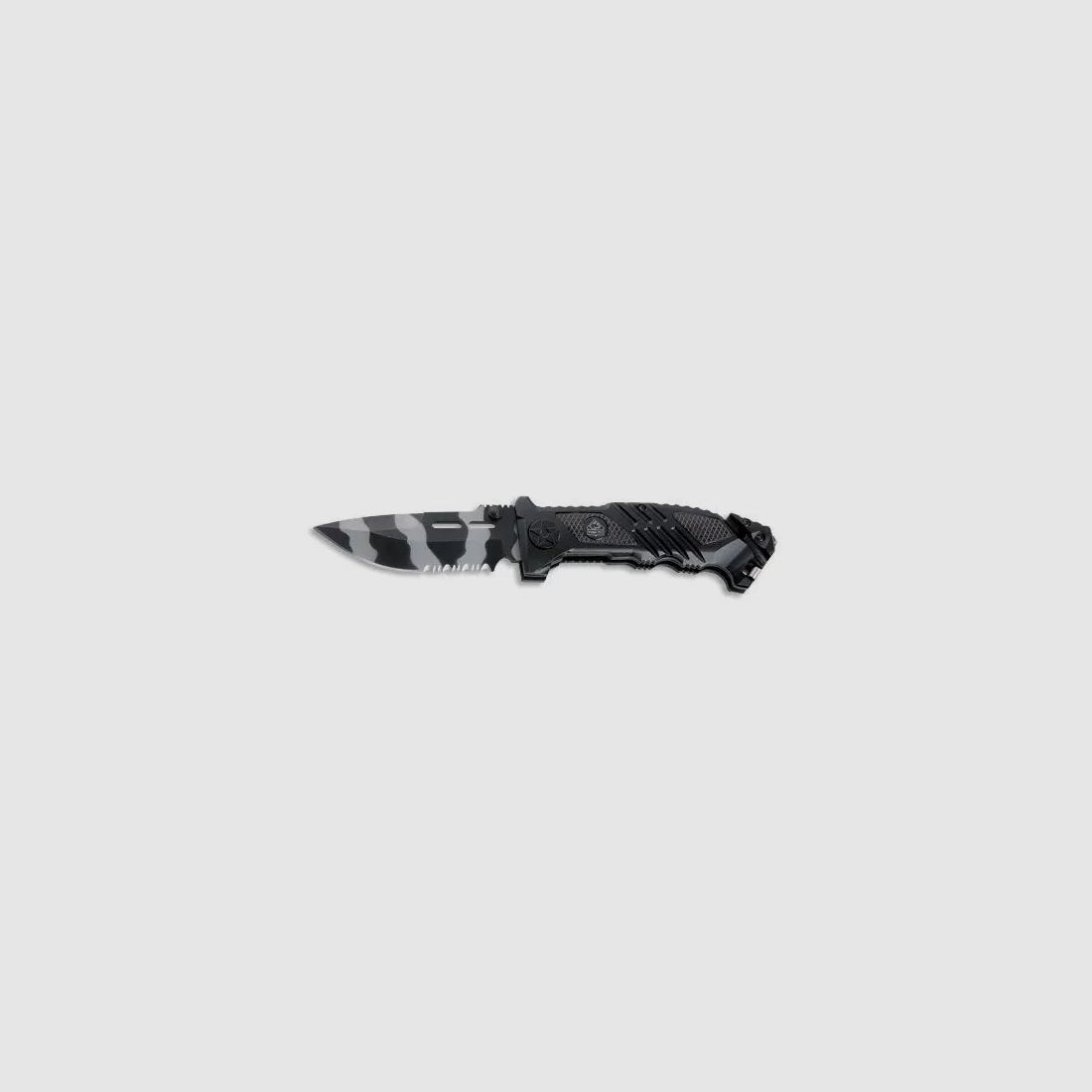 PUMA TEC Einhand-Rettungsmesser (Liner Lock Tarn Pakka)