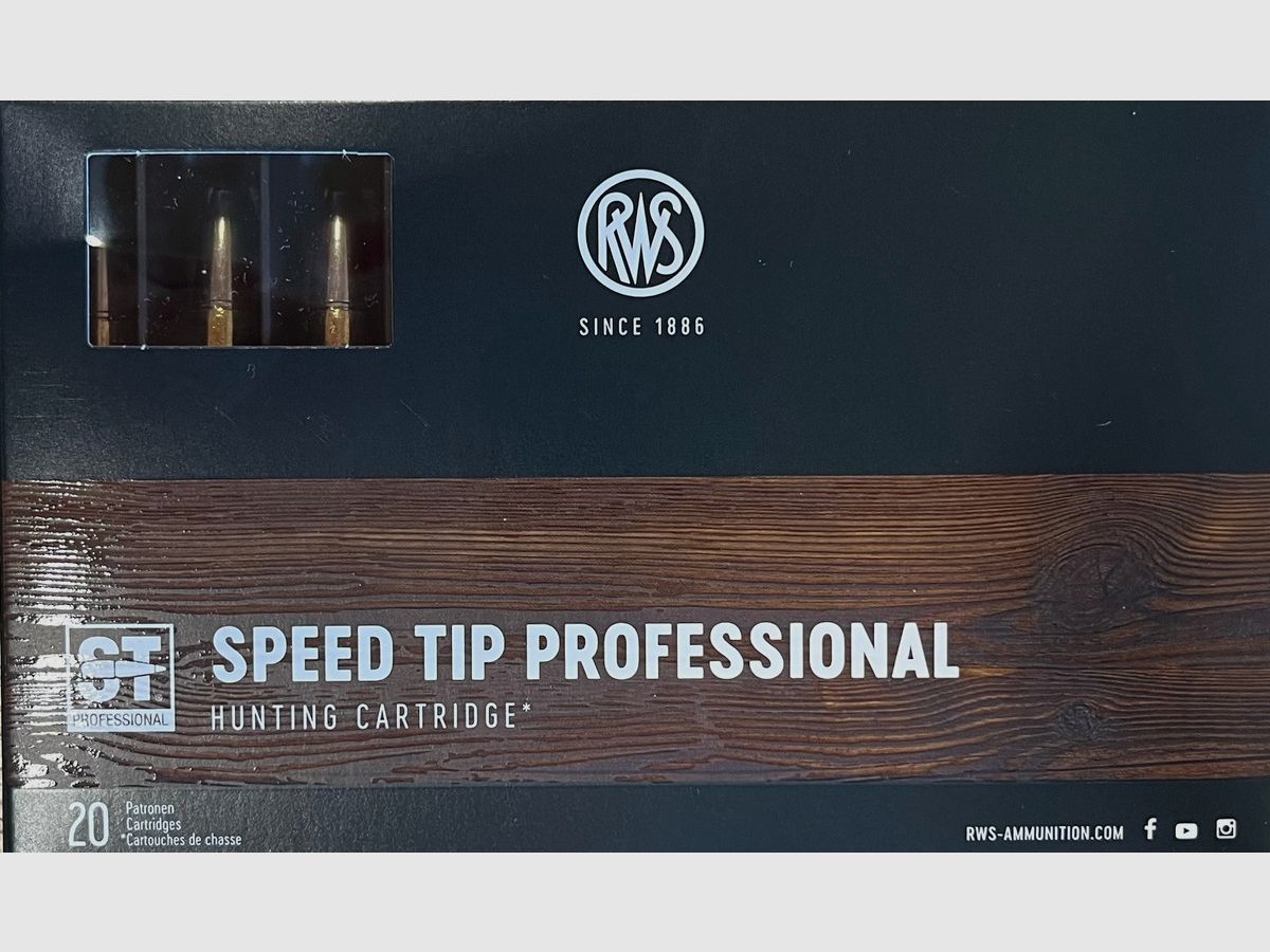 RWS Speed Tip Professional .30-06Spring. 165grs - 20 Schuss
