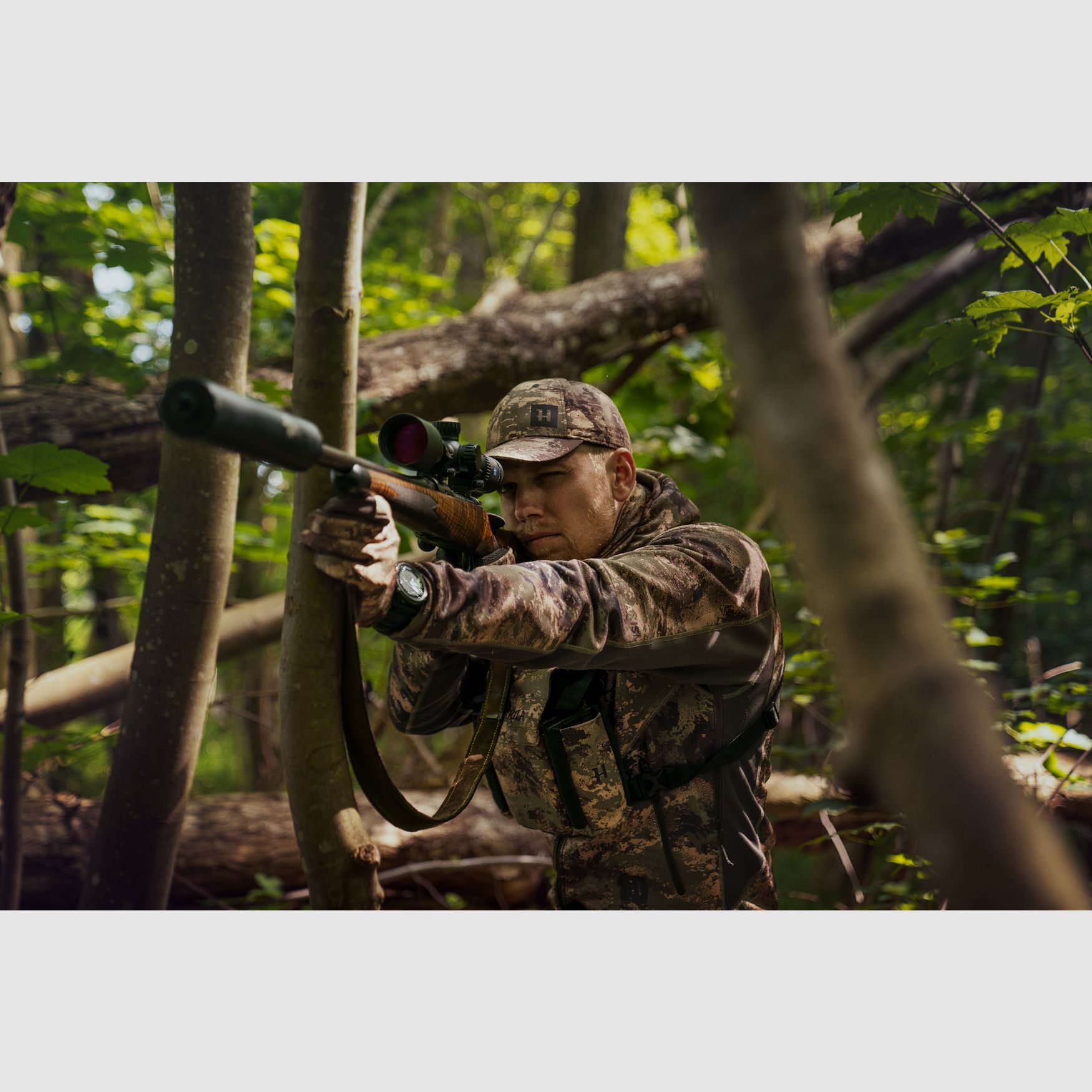 Härkila Deerstalker camo fleece hoodie axis MSP forest, afbeelding 10 van 12