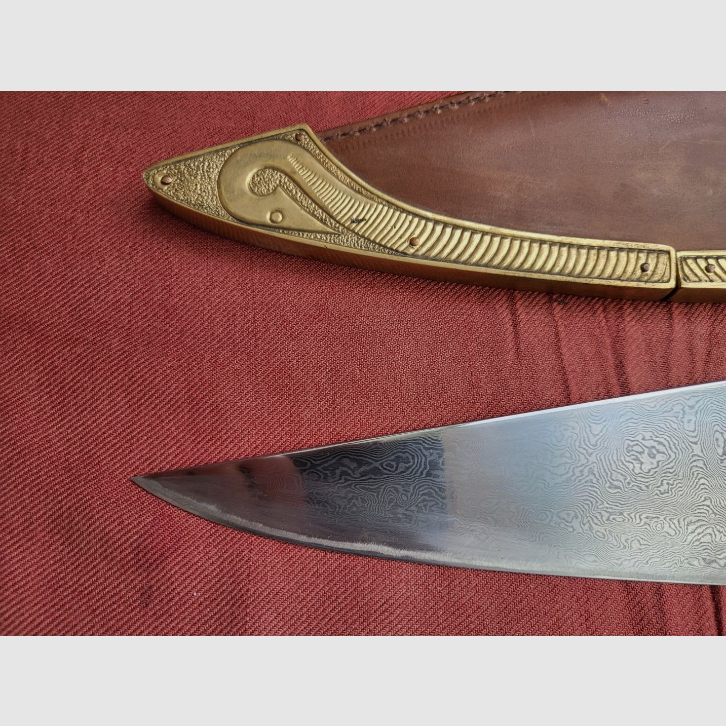 Cool Steel Langsax made of Damascus steel, very well maintained