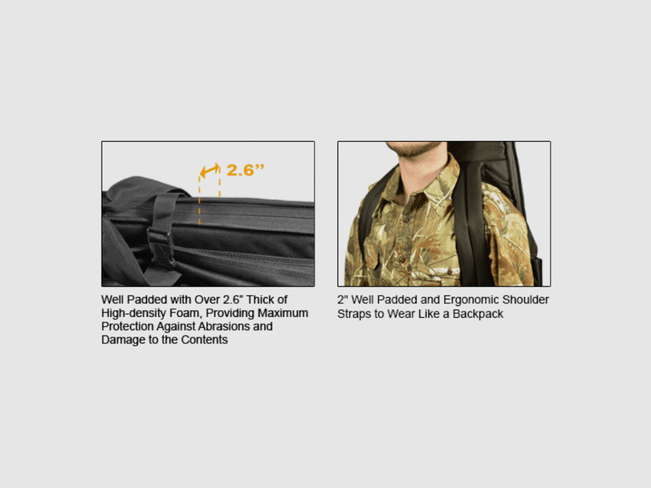 UTG® 42″ RC Combat Operation Web Gun Case Borsa per armi, Nera, immagine 4 di 4