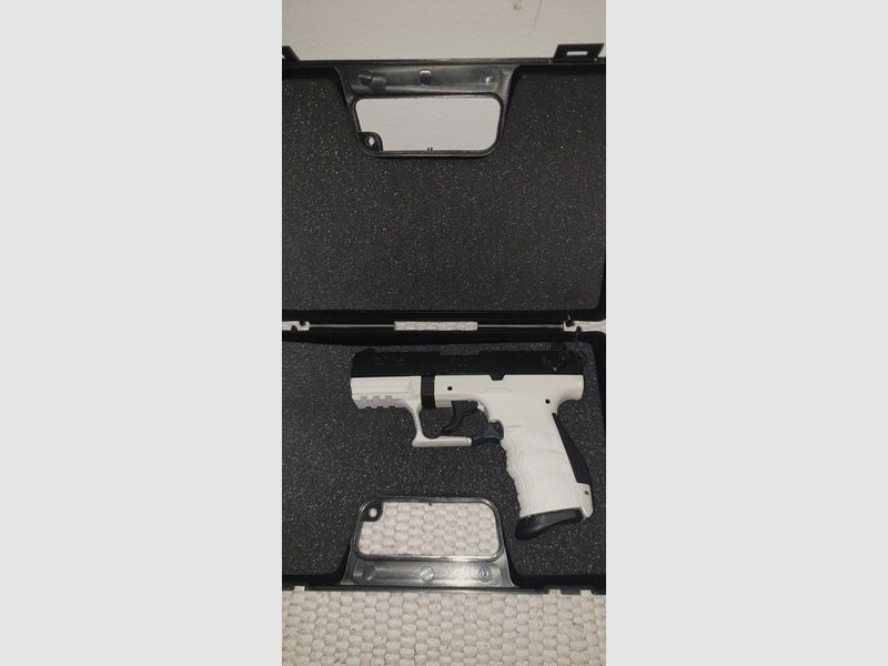 Walther Chees White Black P22Q P22 Q P 22 9mm PAK Schreckschuss SRS Pistole Schreckschusspistole