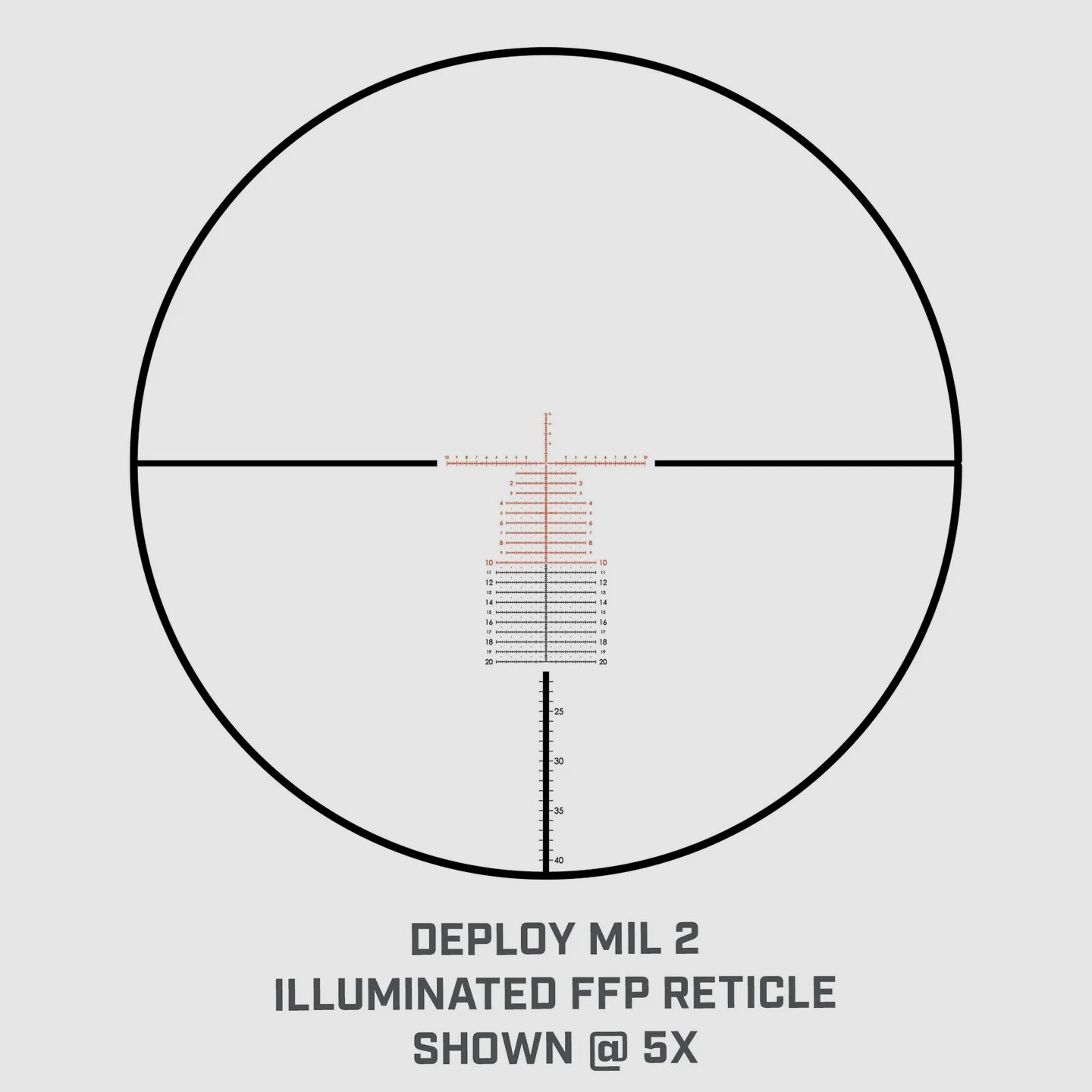 Bushnell Match Pro ED 5-30x56 lunette de tir – Réticule Deploy MIL2 MRAD FFP
