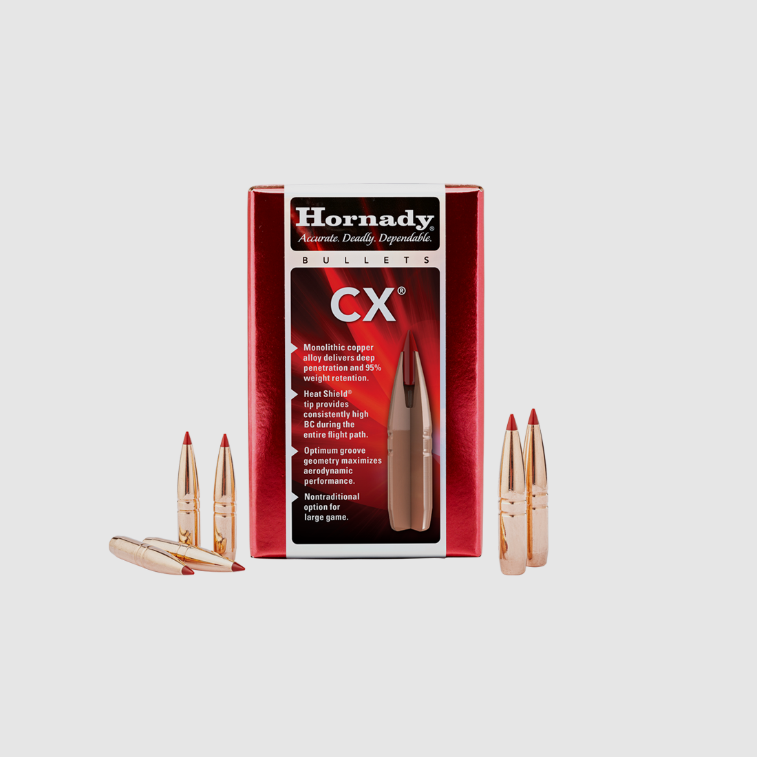 Hornady Geschosse .30/.308 – CX 180gr/11,7g – 50er Pkg, Bild 1 von 2