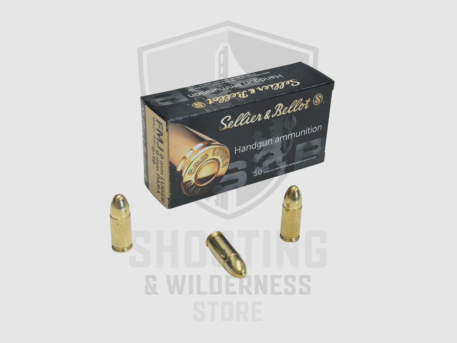 Sellier & Bellot 9x19mm/ 9mm Luger 124gr 50 Schuss, Bild 2 von 2