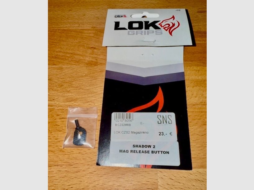 LOK Grips CZ Shadow 2 Mag Release Button / Magazijnontgrendelknop
