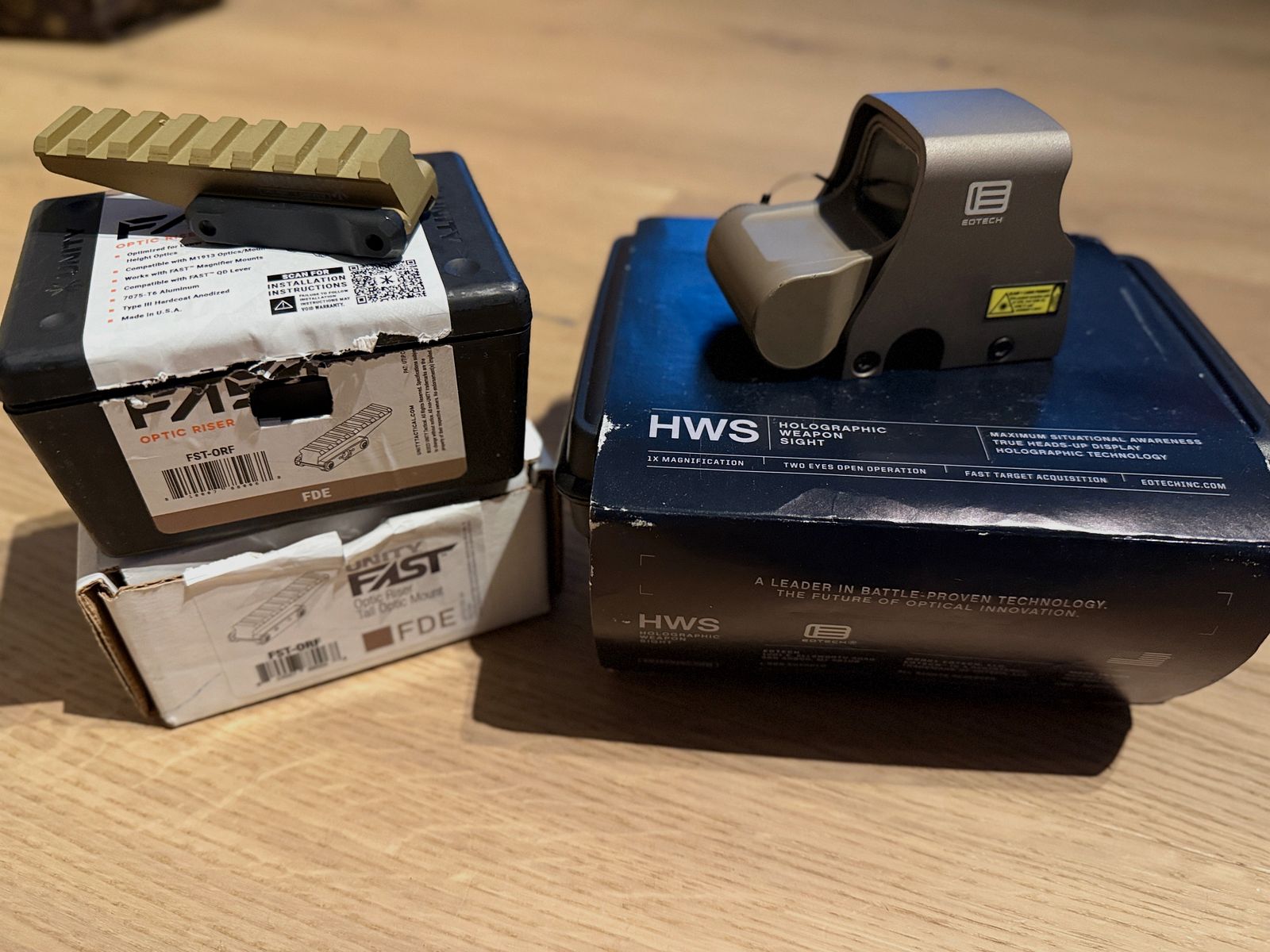 EOTECH XPS2-0 HWS + Unity Tactical Riser FDE