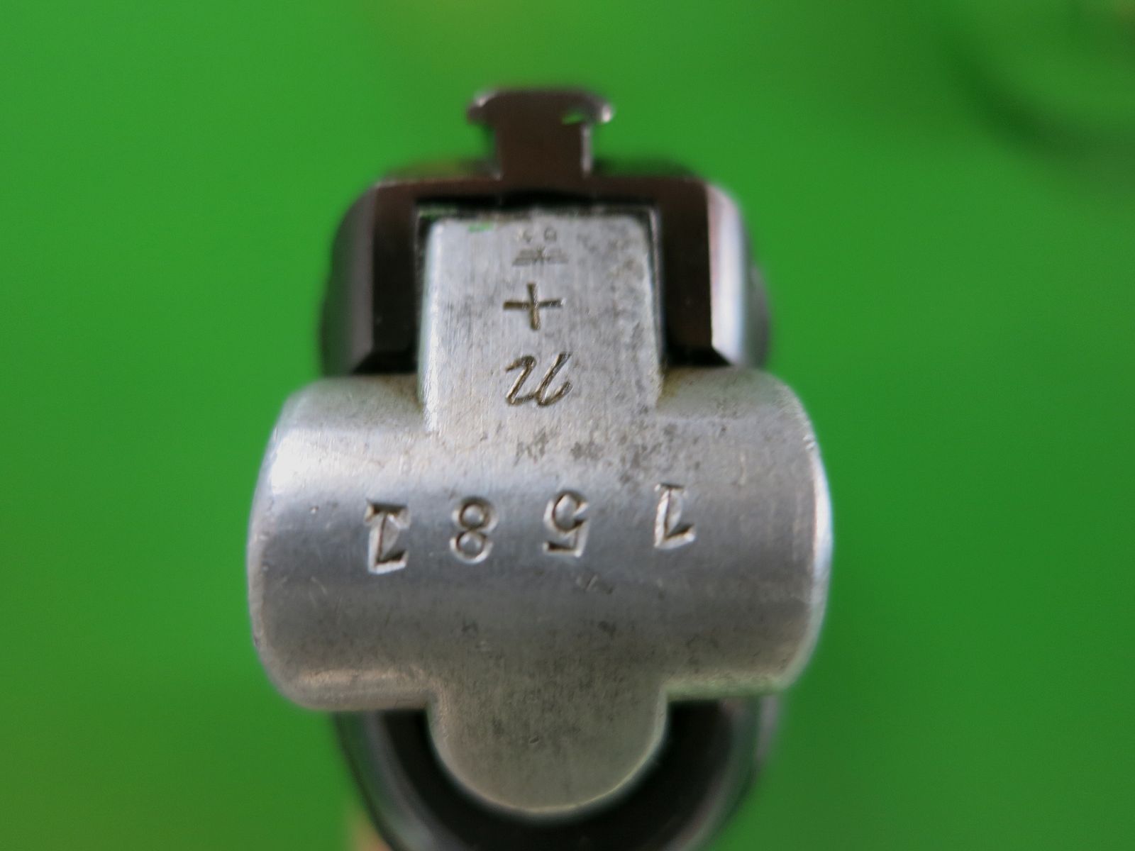 Mauser Oberndorf S/42 1936, Pistole 08 P08, 9 mm Luger, nummerngleich + perfekt!     #11, Bild 7 von 13