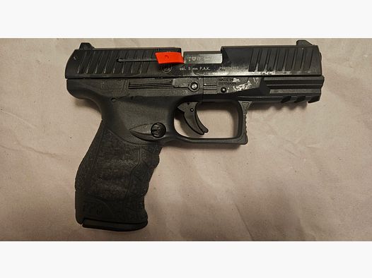 Walther PPQ 9mm PAK Tungsten Gray Cerakote Blank Firing