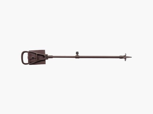 Canne-siège - CANNE SIEGE ALUMINIUM REGLABLE ASSISE EN CUIR T 60-90 CM