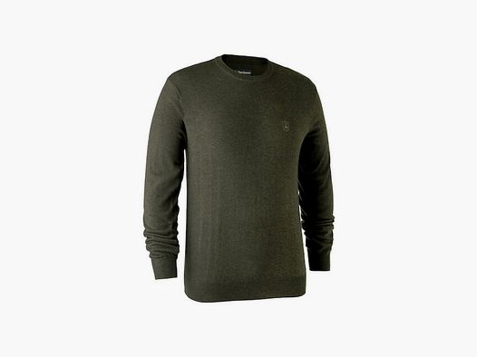 DEERHUNTER KINGSTON PULLOVER RUNDHALS GREEN MELANGE
