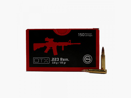 GECO DTX .223REM - FMJ 55GRS. - 150 SCHUSS