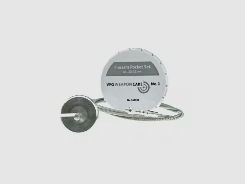 Set de poche pour arme à feu avec corde de nettoyage