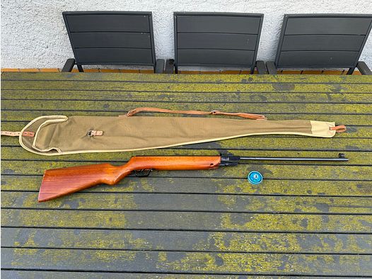Luftgewehr DDR Haenel Modell 303 mit Tasche