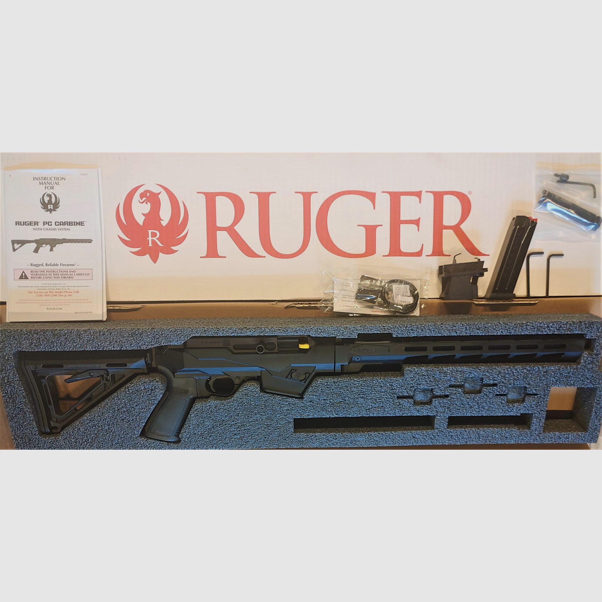 Carabina RUGER 19122 PCC-9GP cal. 9x19mm, immagine 6 di 7