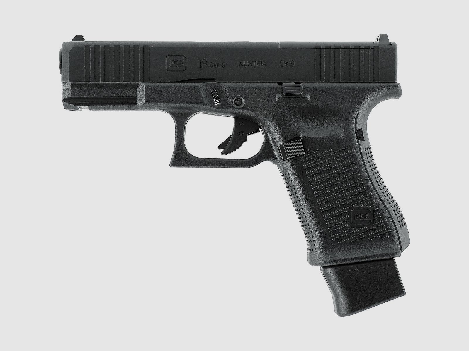 GLOCK 19 Gen5 MOS, < 1,0 J, CO₂