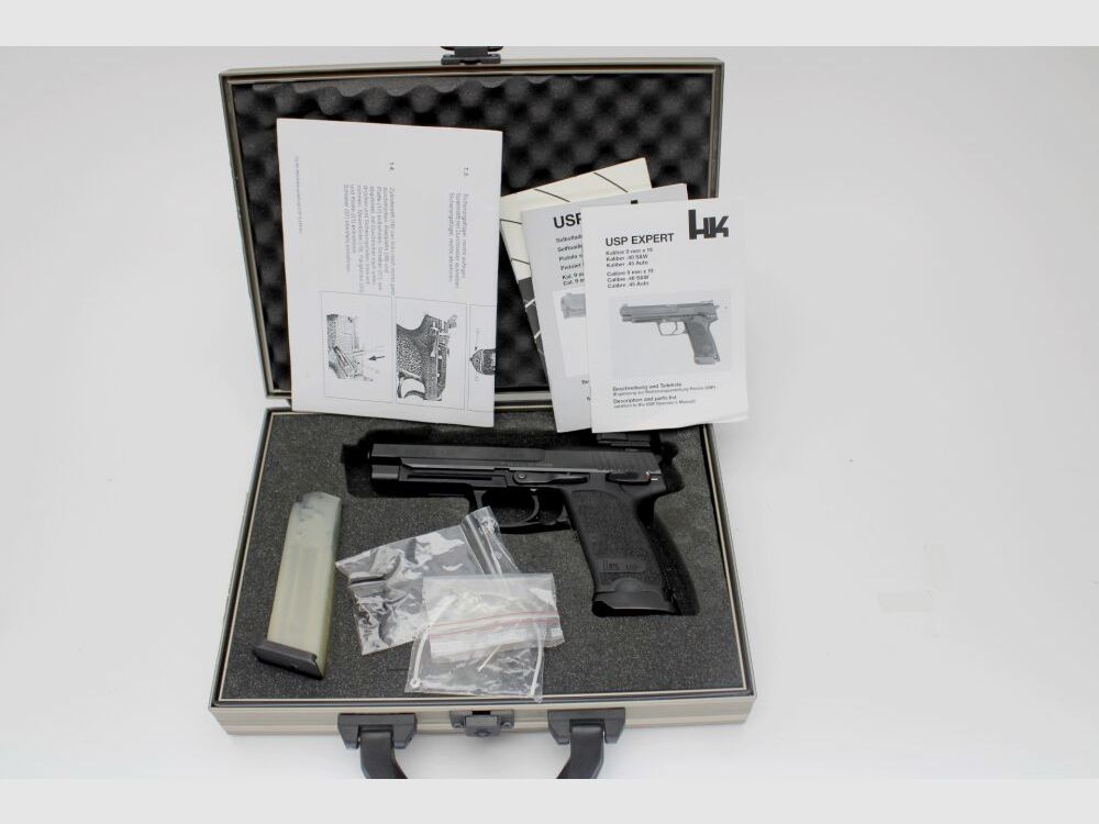 Pistole H&K HK USP EXPERT Kaliber .40S&W mit Vortex Defender CCW und Koffer Pfandversteigerung 17.7.25