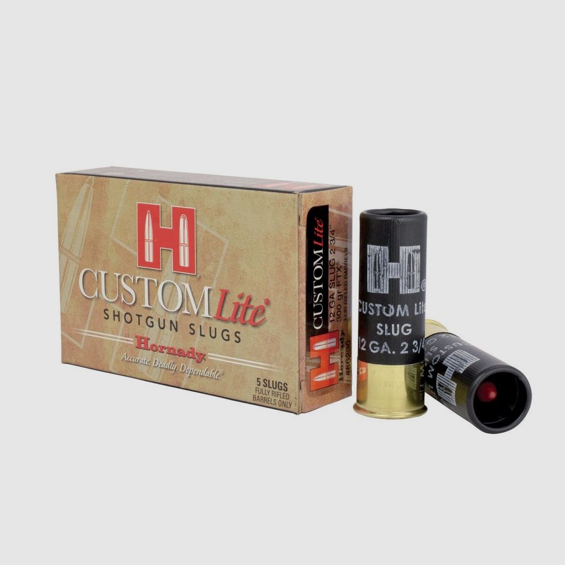 HORNADY SLUG 300 GR FTX KALIBER 12 Schachtel mit 5 Patronen