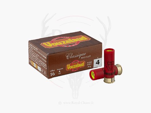 10 Patronen CLASSIQUE kleiner Boden Kal.16/65 28G BJ Vouzelaud
