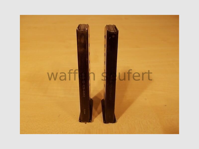 2 pièces de chargeurs 9mmL Walther P38 Bundeswehr poli