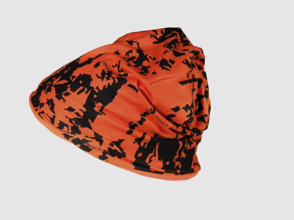 SKOGEN Bonnet en Fleece Réversible Orange Camo, image 1 sur 2